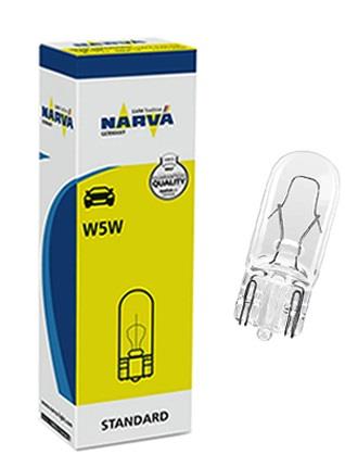Лампа розжарювання W5W 12V 5W Narva 171773000