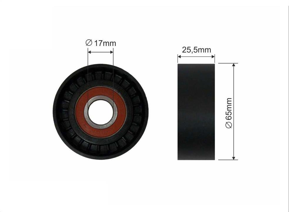 Caffaro 05-00 V-ribbed belt tensioner (drive) roller 0500: Buy near me in Poland at 2407.PL - Good price!