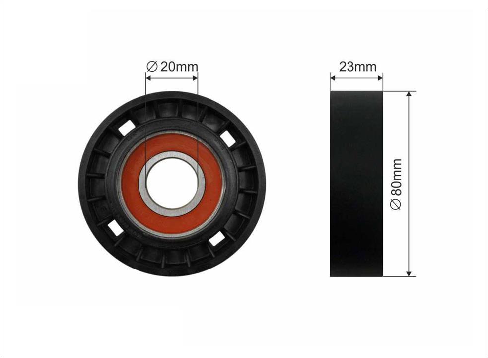 Caffaro 10-99 V-ribbed belt tensioner (drive) roller 1099: Buy near me in Poland at 2407.PL - Good price!