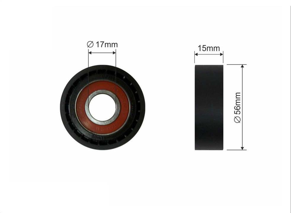 Caffaro 113-00 V-ribbed belt tensioner (drive) roller 11300: Buy near me in Poland at 2407.PL - Good price!