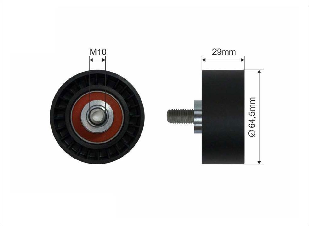 Caffaro 13-08 Tensioner pulley, timing belt 1308: Buy near me in Poland at 2407.PL - Good price!