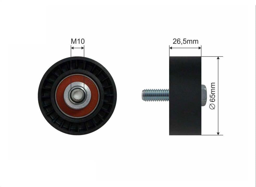 Caffaro 13-11 V-ribbed belt tensioner (drive) roller 1311: Buy near me in Poland at 2407.PL - Good price!