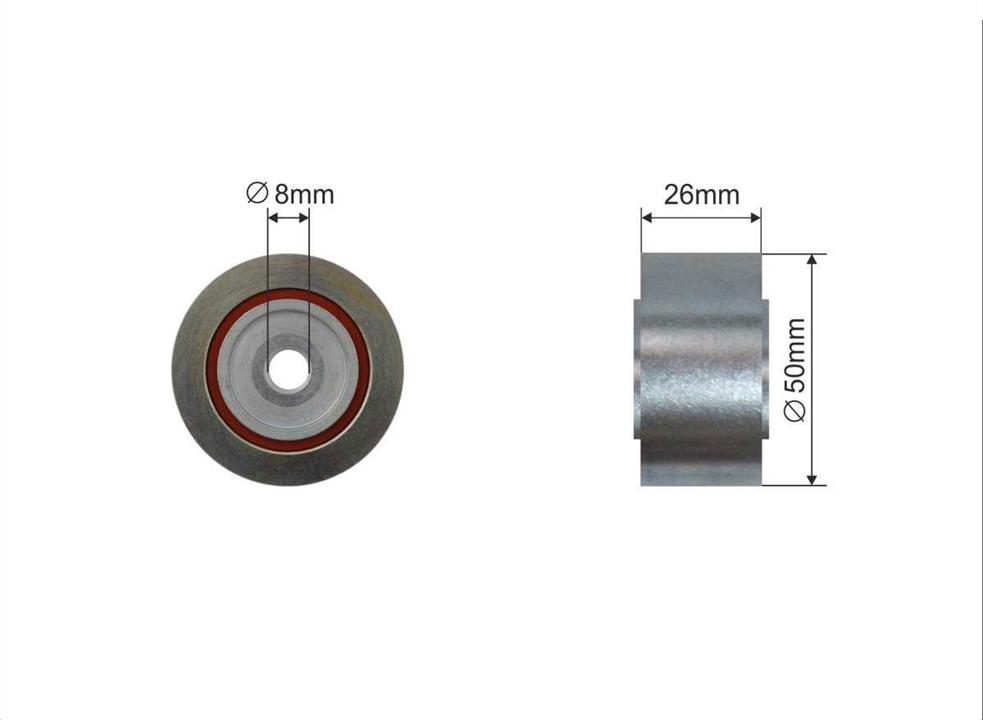 Caffaro 139-81 Bypass roller 13981: Buy near me in Poland at 2407.PL - Good price!