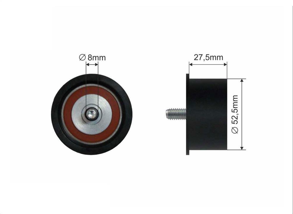 Caffaro 154-49 Tensioner pulley, timing belt 15449: Buy near me in Poland at 2407.PL - Good price!