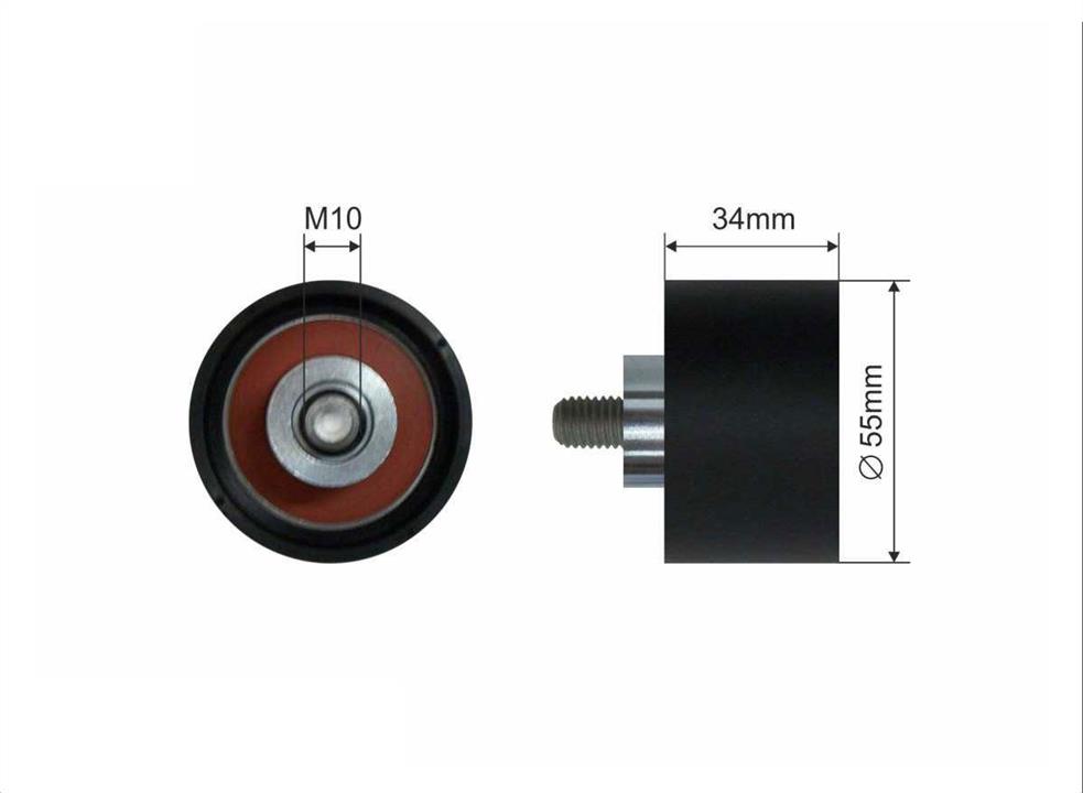 Caffaro 160-13 Tensioner pulley, timing belt 16013: Buy near me at 2407.PL in Poland at an Affordable price!