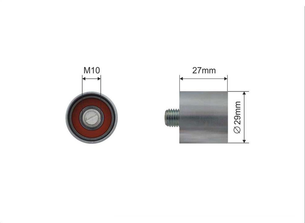 Caffaro 218-00 Tensioner pulley, timing belt 21800: Buy near me in Poland at 2407.PL - Good price!