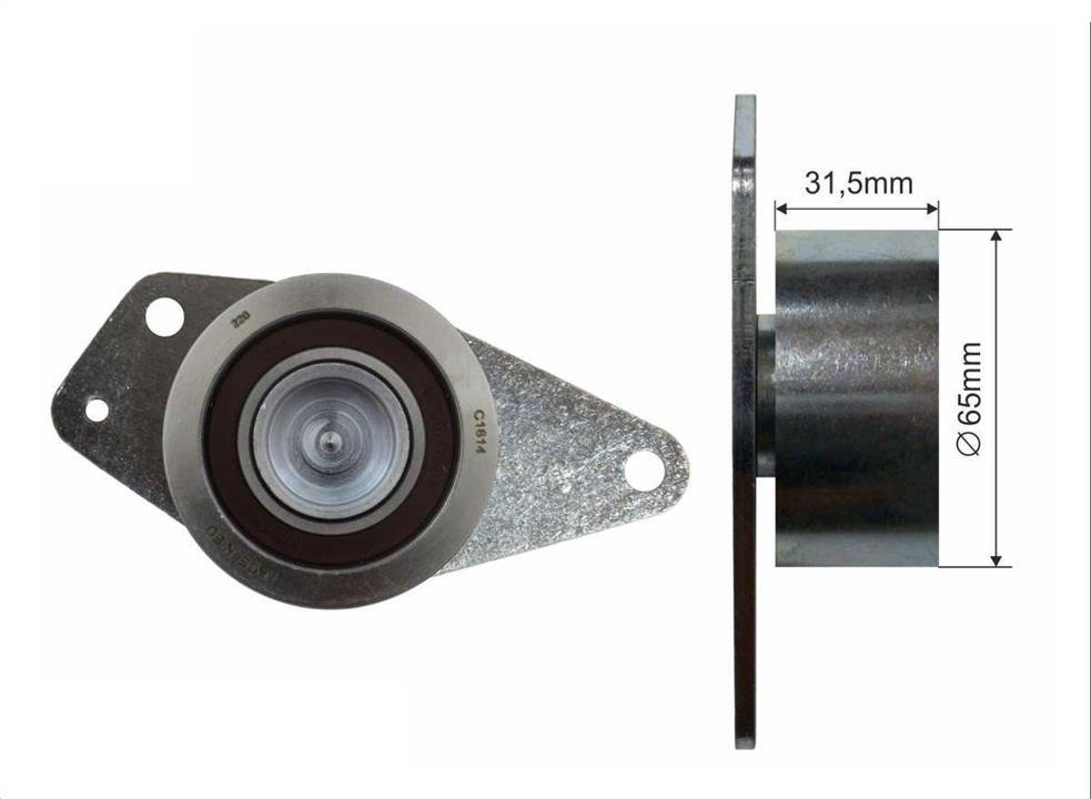 Caffaro 220-00 Tensioner pulley, timing belt 22000: Buy near me in Poland at 2407.PL - Good price!