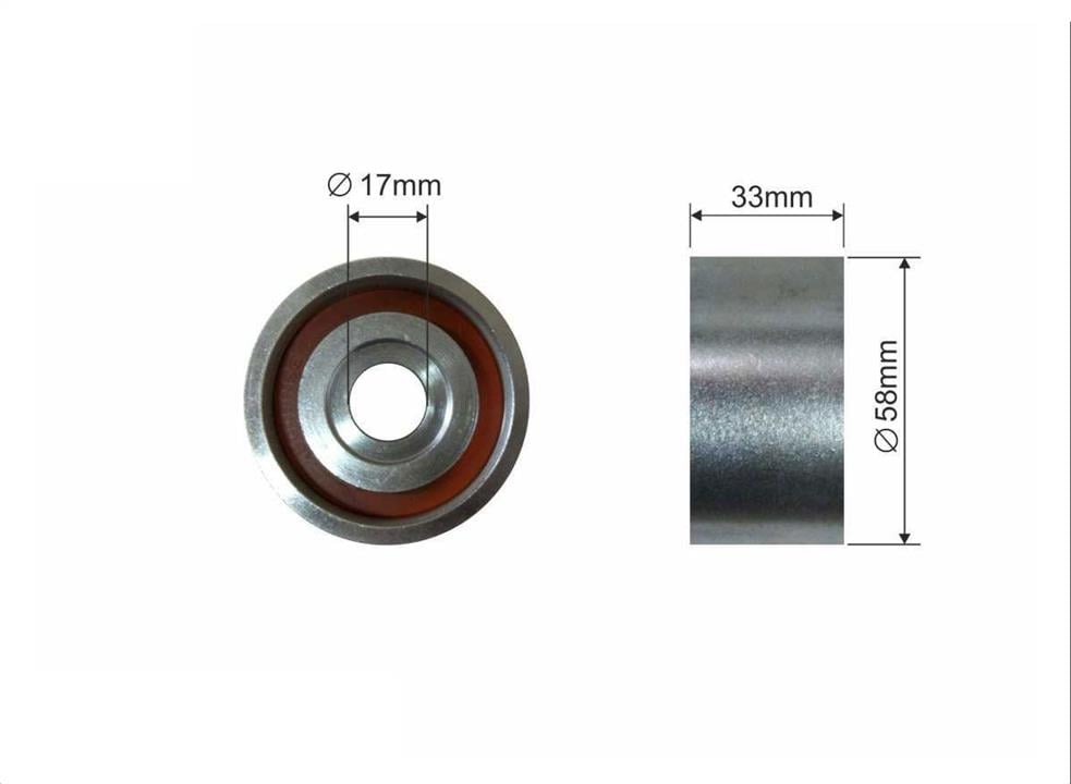 Caffaro 224-101 Tensioner pulley, timing belt 224101: Buy near me in Poland at 2407.PL - Good price!