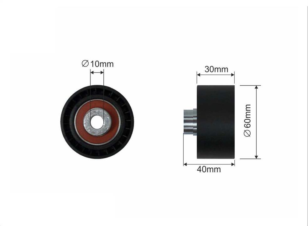 Caffaro 23-44 Tensioner pulley, timing belt 2344: Buy near me in Poland at 2407.PL - Good price!