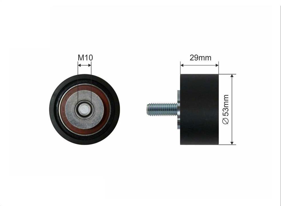 Caffaro 25-04 Tensioner pulley, timing belt 2504: Buy near me in Poland at 2407.PL - Good price!