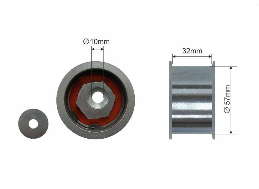 Caffaro 344-99 Spannrolle, zahnriemen 34499: Kaufen Sie zu einem guten Preis in Polen bei 2407.PL!