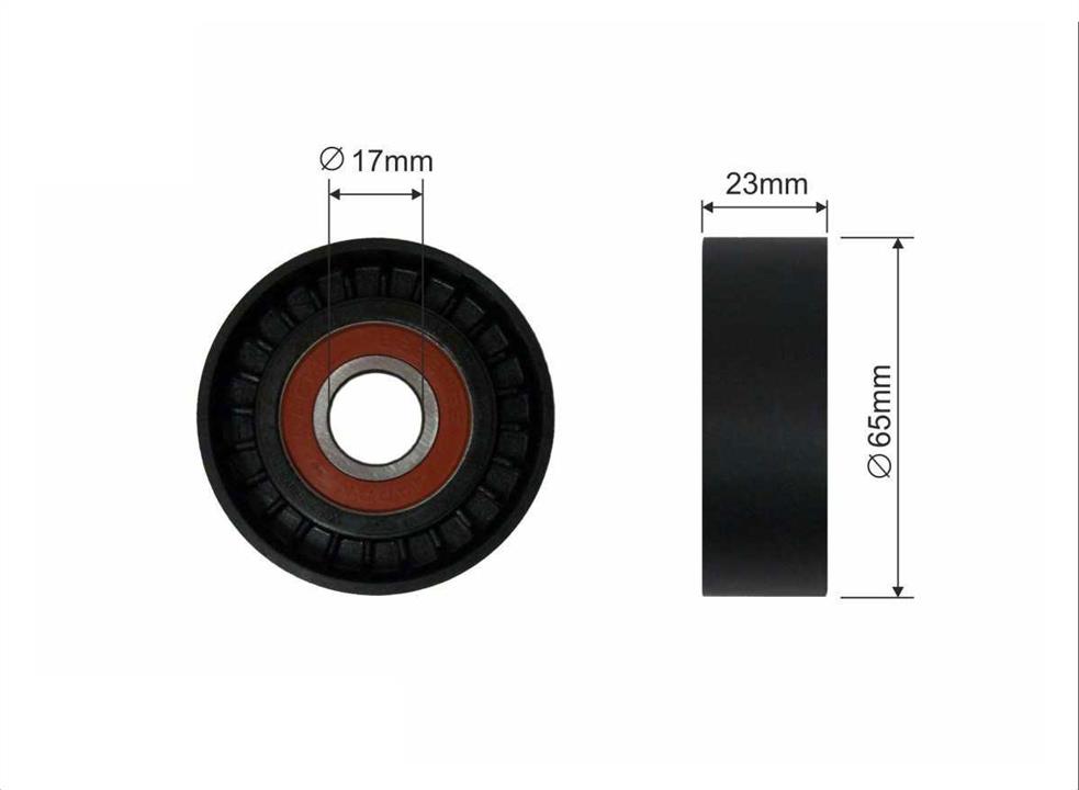 Caffaro 349-00 V-ribbed belt tensioner (drive) roller 34900: Buy near me in Poland at 2407.PL - Good price!