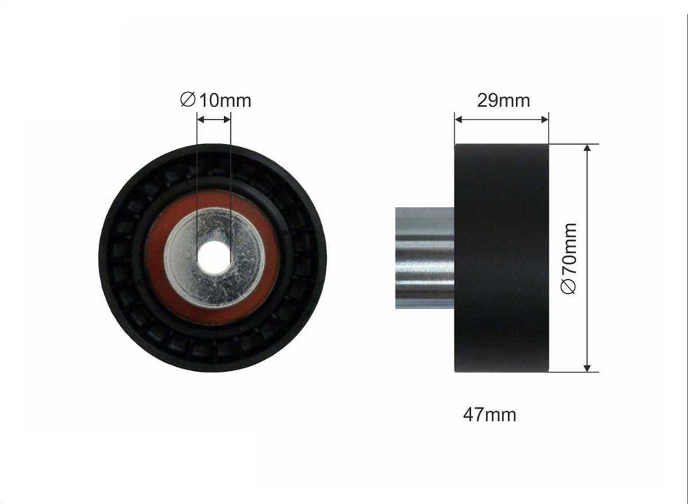 Caffaro 35-63 Tensioner pulley, timing belt 3563: Buy near me in Poland at 2407.PL - Good price!