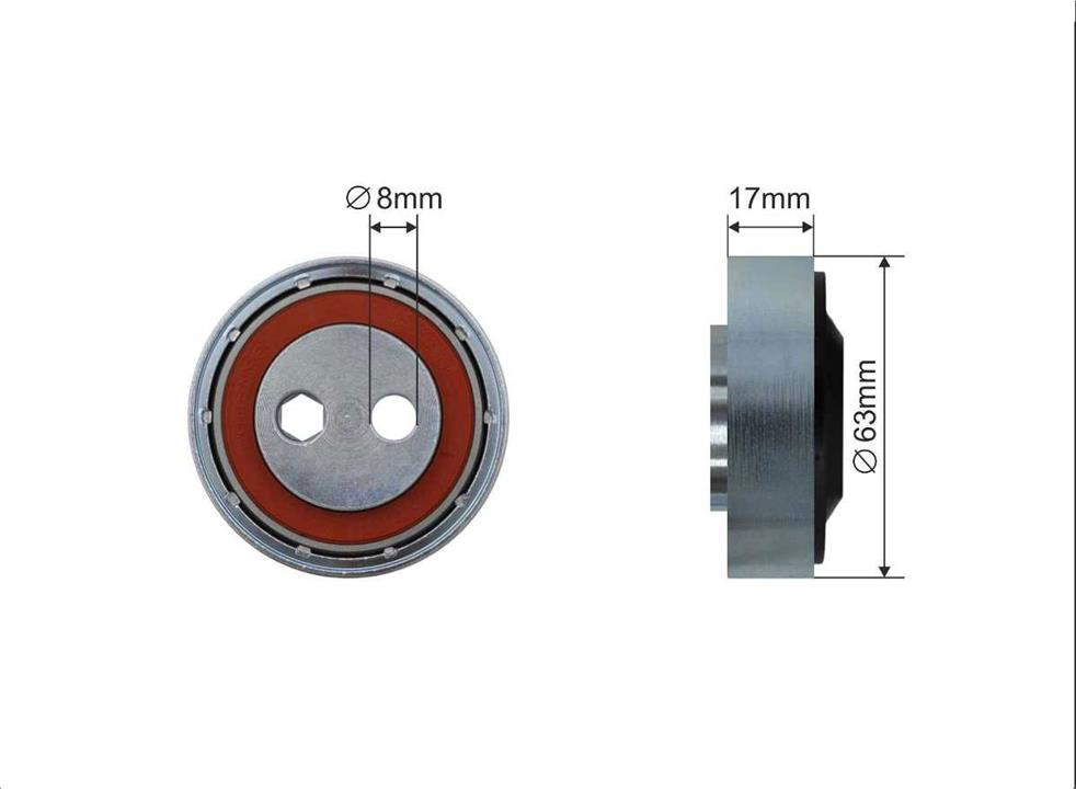 Caffaro 365-125 V-ribbed belt tensioner (drive) roller 365125: Buy near me in Poland at 2407.PL - Good price!