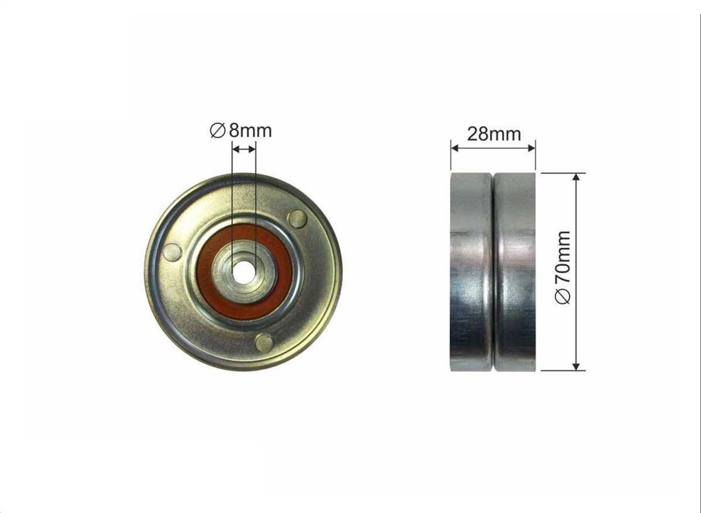 Caffaro 370-14 Rippenriemenspannrolle (Antriebsriemen) 37014: Kaufen Sie zu einem guten Preis in Polen bei 2407.PL!