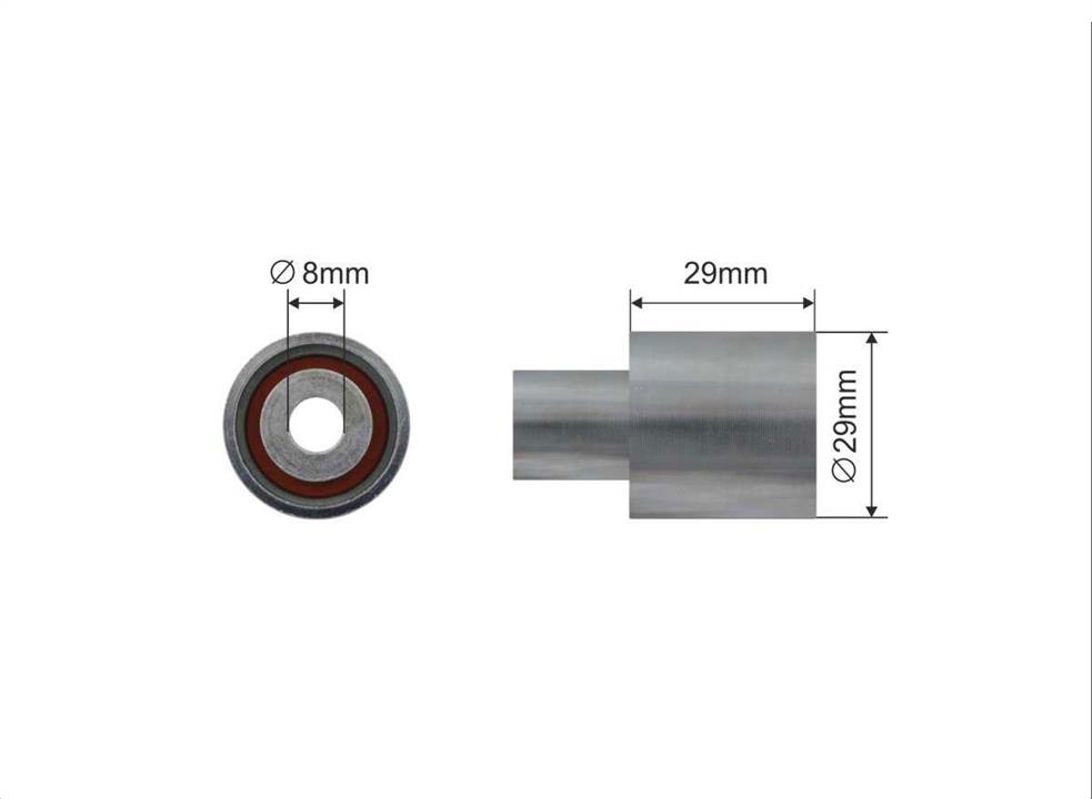 Caffaro 387-135 Tensioner pulley, timing belt 387135: Buy near me in Poland at 2407.PL - Good price!