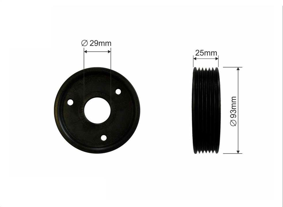 Caffaro 400-00 Power Steering Pulley 40000: Buy near me in Poland at 2407.PL - Good price!