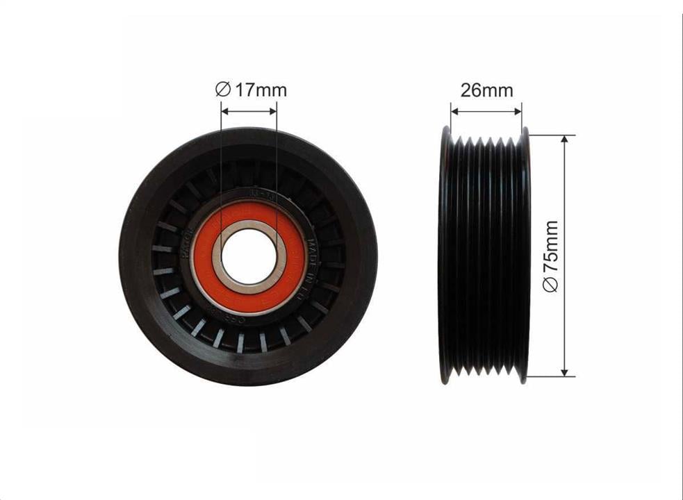 Caffaro 462-00 Rippenriemenspannrolle (Antriebsriemen) 46200: Kaufen Sie zu einem guten Preis in Polen bei 2407.PL!