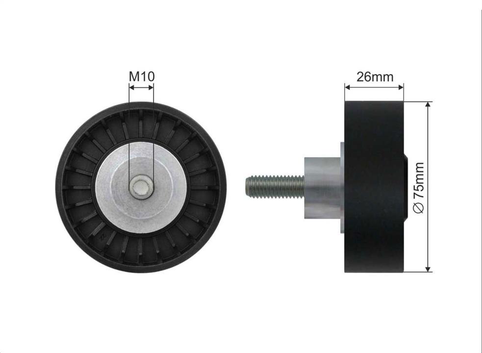Caffaro 500007 V-ribbed belt tensioner (drive) roller 500007: Buy near me in Poland at 2407.PL - Good price!