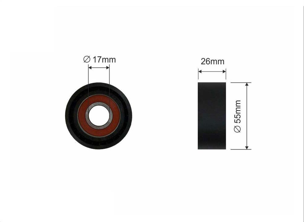 Caffaro 500012 V-ribbed belt tensioner (drive) roller 500012: Buy near me in Poland at 2407.PL - Good price!