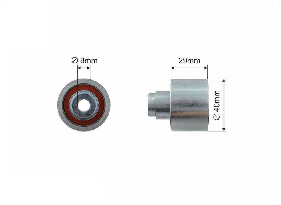 Caffaro 500092 Tensioner pulley, timing belt 500092: Buy near me at 2407.PL in Poland at an Affordable price!