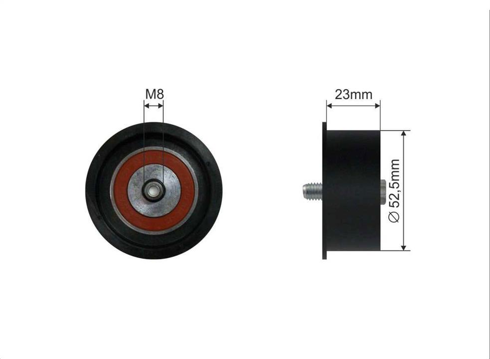 Caffaro 500101 Tensioner pulley, timing belt 500101: Buy near me in Poland at 2407.PL - Good price!