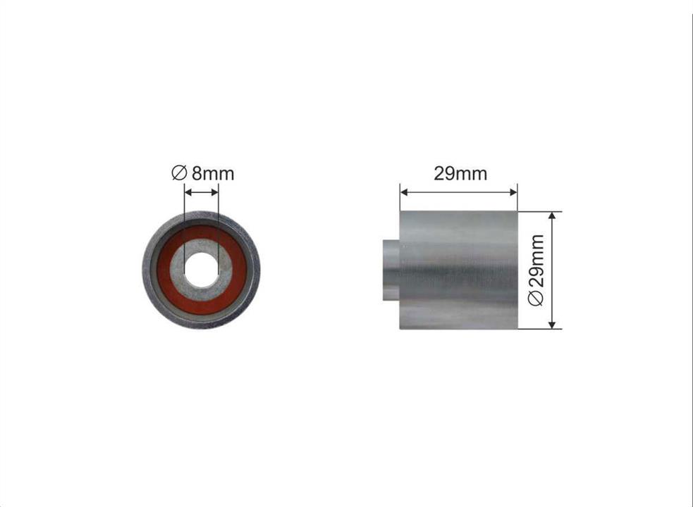 Caffaro 500117 Tensioner pulley, timing belt 500117: Buy near me in Poland at 2407.PL - Good price!
