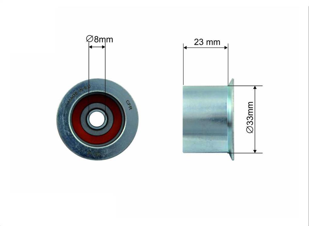 Caffaro 500134 Tensioner pulley, timing belt 500134: Buy near me in Poland at 2407.PL - Good price!