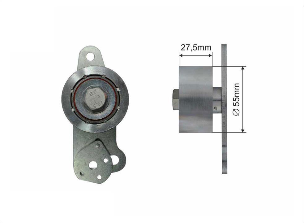Caffaro 500140 Tensioner pulley, timing belt 500140: Buy near me in Poland at 2407.PL - Good price!