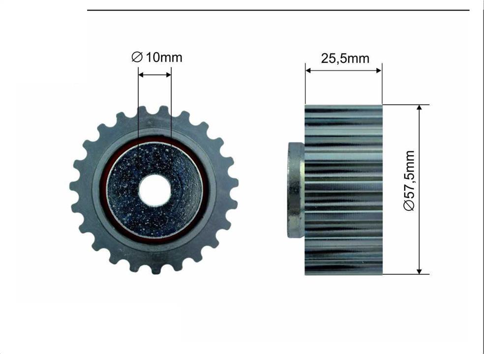 Caffaro 500144 Ролик ремня ГРМ 500144: Отличная цена - Купить в Польше на 2407.PL!