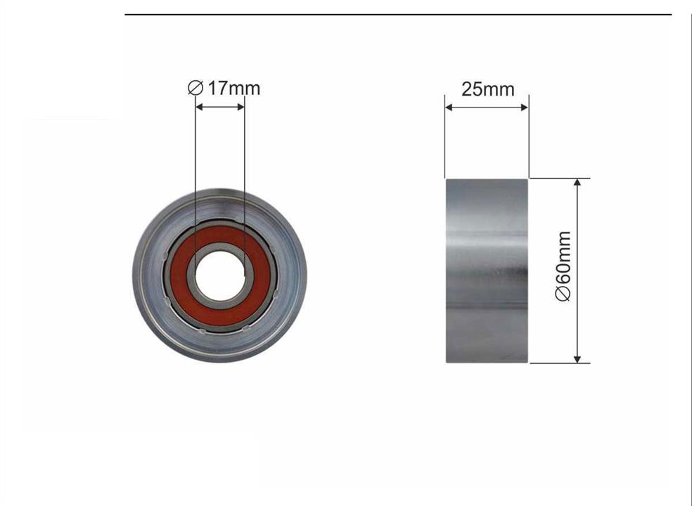 Caffaro 500172 V-ribbed belt tensioner (drive) roller 500172: Buy near me in Poland at 2407.PL - Good price!
