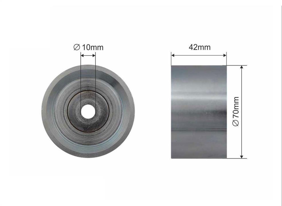Caffaro 500320 Idler Pulley 500320: Buy near me at 2407.PL in Poland at an Affordable price!