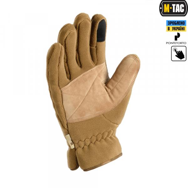 Winter Gloves Premium Fleece Coyote L M-Tac 90011005-L