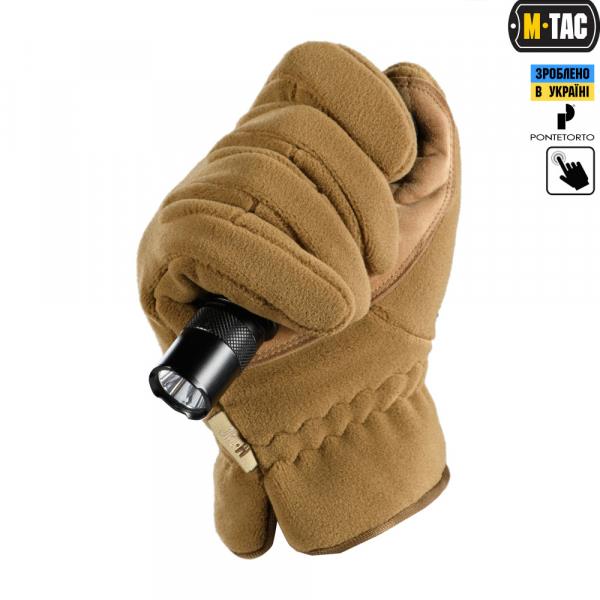 M-Tac Winter Gloves Premium Fleece Coyote L – price