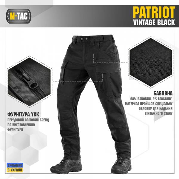 spodnie Aggressor Vintage Black 30&#x2F;32 M-Tac 20440902-30&#x2F;32