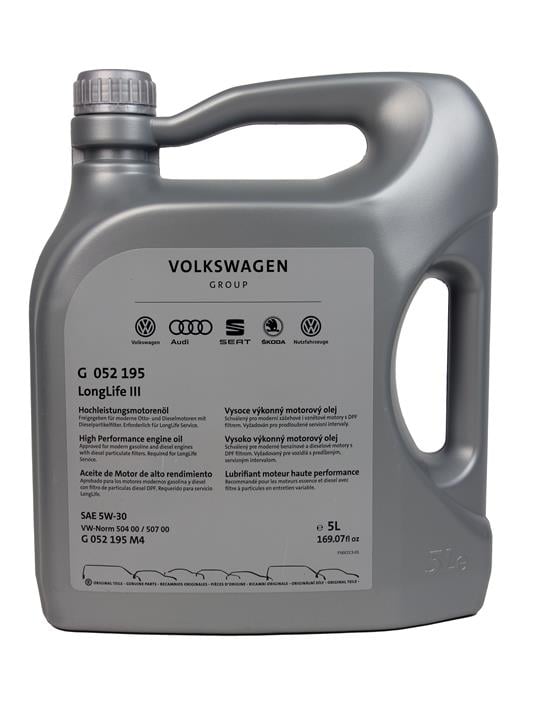 VAG G05 219 5M4 Engine oil VAG Longlife III 5W-30, 5L G052195M4: Buy near me in Poland at 2407.PL - Good price!