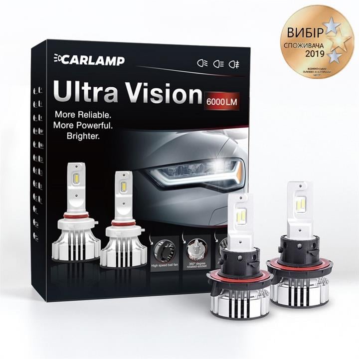 Carlamp UV13 LED bulbs kit Carlamp Ultra Vision H13 12V 36W 6500K (2 pc.) UV13: Buy near me in Poland at 2407.PL - Good price!