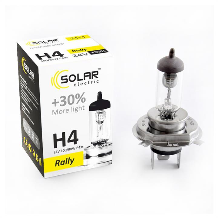 Solar 2414 Halogen lamp 24V H4 100/90W +30% 2414: Buy near me in Poland at 2407.PL - Good price!
