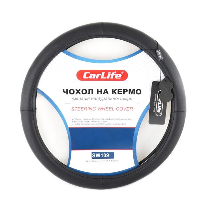 CarLife SW109XL Steering wheel cover XL (41-43cm) black SW109XL: Buy near me in Poland at 2407.PL - Good price!
