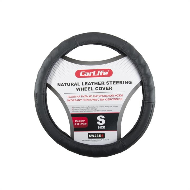 CarLife SW235S Steering wheel cover s (35-37cm) black SW235S: Buy near me in Poland at 2407.PL - Good price!