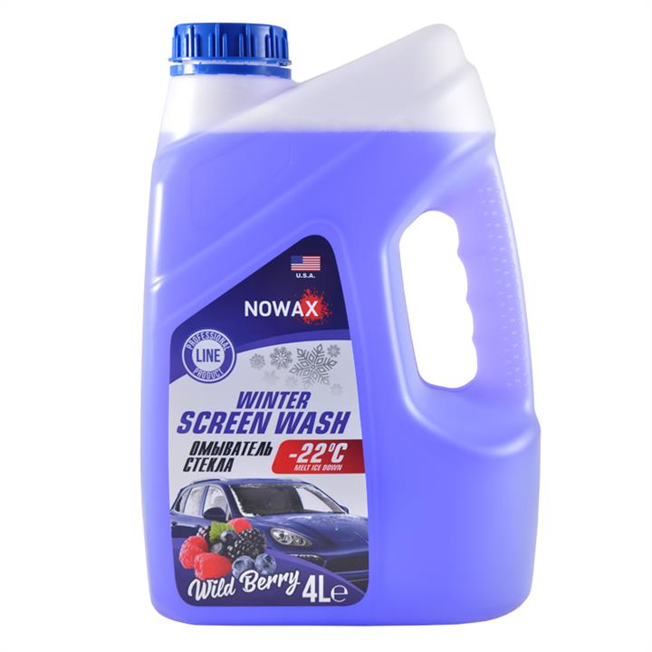 Nowax NX05124 Winter windshield washer fluid, -22°C, Berries, 4l NX05124: Buy near me in Poland at 2407.PL - Good price!