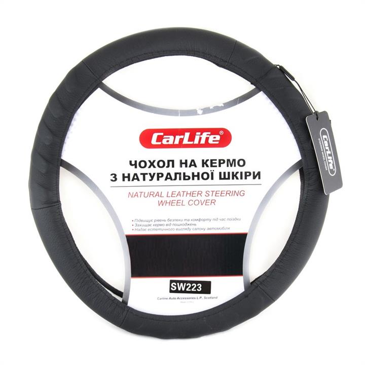 CarLife SW223L Steering wheel cover L (39-41cm) black SW223L: Buy near me in Poland at 2407.PL - Good price!