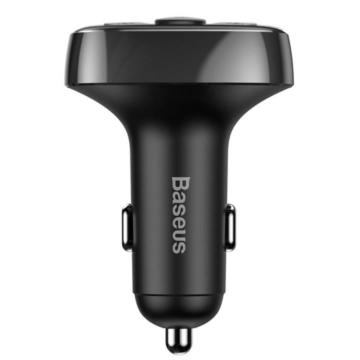 USB зарядка для авто с FM-модулятором Baseus T typed Bluetooth MP3 charger with car holder (Standard edition) Black Baseus CCTM-01