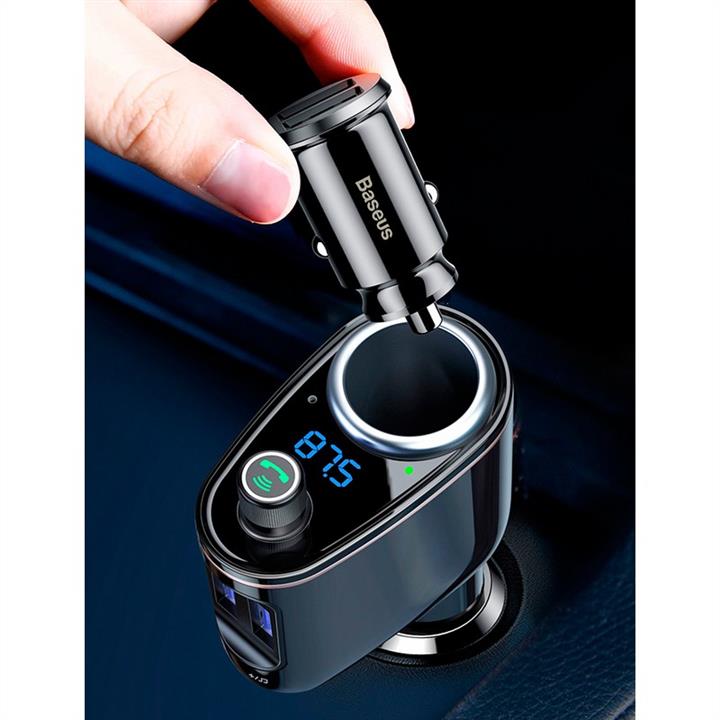 Ładowarka USB do samochodów Baseus Locomotive Wireless MP3 Vehicle Charger Black Baseus CCALL-RH01