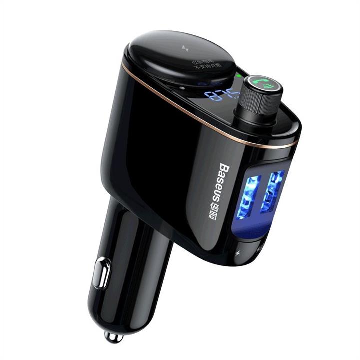 Baseus CCALL-RH01 USB Car Charger Baseus Locomotive Wireless MP3 Vehicle Charger Black CCALLRH01: Buy near me in Poland at 2407.PL - Good price!