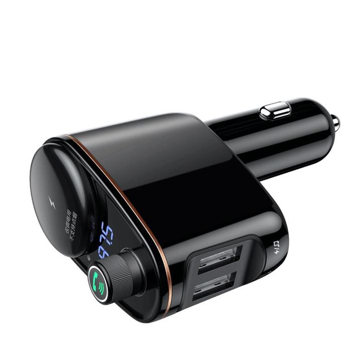 Baseus Ładowarka USB do samochodów Baseus Locomotive Wireless MP3 Vehicle Charger Black – cena