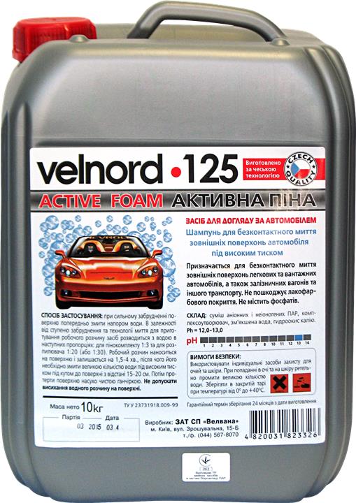 Velnord 4820031823326 Autoshampoo "Aktivschaum", 10 kg 4820031823326: Kaufen Sie zu einem guten Preis in Polen bei 2407.PL!