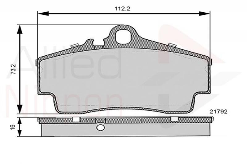 Comline ADB06130 Brake Pad Set, disc brake ADB06130: Buy near me in Poland at 2407.PL - Good price!