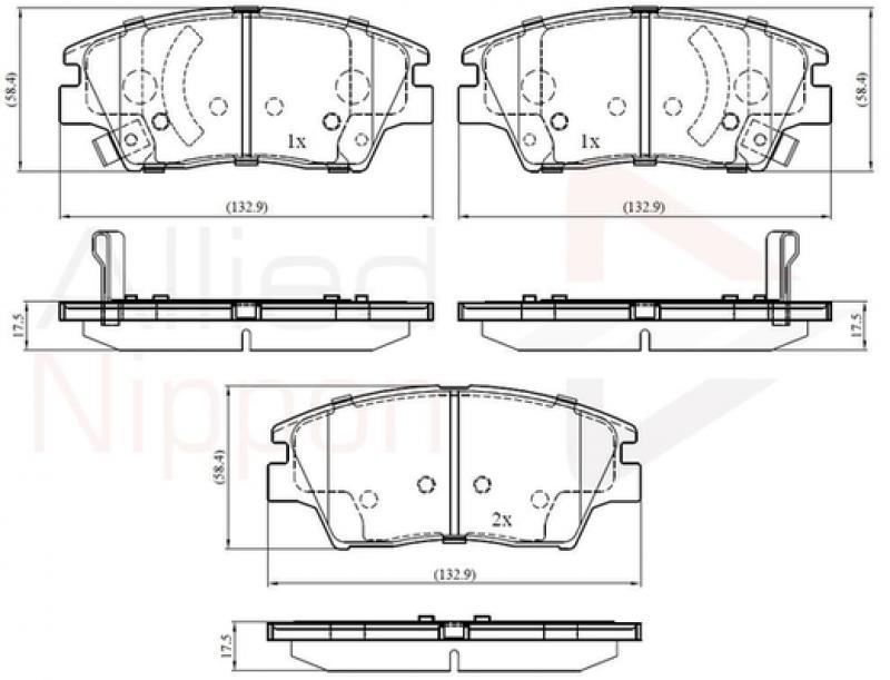 Comline ADB32322 Brake Pad Set, disc brake ADB32322: Buy near me in Poland at 2407.PL - Good price!