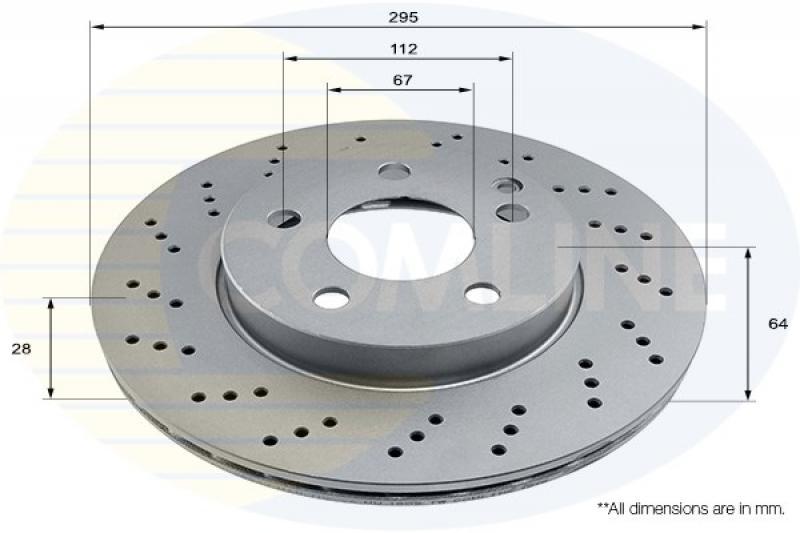 Comline ADC2853V Front brake disc ventilated ADC2853V: Buy near me at 2407.PL in Poland at an Affordable price!